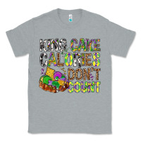Heather Grey King Cake Calories Don't Count Mardi Gras Classic Tee - BundleAndBundleShop