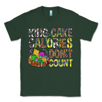 Sports Green King Cake Calories Don't Count Mardi Gras Classic Tee - BundleAndBundleShop
