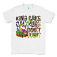 White King Cake Calories Don't Count Mardi Gras Classic Tee - BundleAndBundleShop