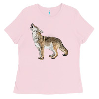 Bubblegum Pink Howling Coyote Ladies Tee - LillyAllenDesigns
