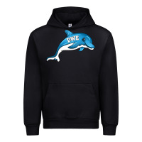 Black dolphin dwe Urban Hoodie - CowhideDigitalArt