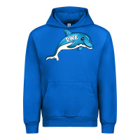 Cobalt dolphin dwe Urban Hoodie - CowhideDigitalArt