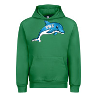 Emerald dolphin dwe Urban Hoodie - CowhideDigitalArt