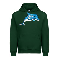 Forest Green dolphin dwe Urban Hoodie - CowhideDigitalArt