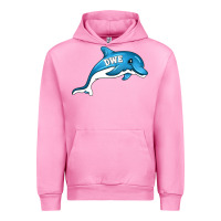 Fuchsia Pink dolphin dwe Urban Hoodie - CowhideDigitalArt