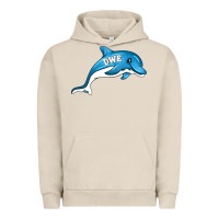 Pigment French Oak dolphin dwe Urban Hoodie - CowhideDigitalArt