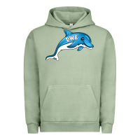 Pigment Oil Green dolphin dwe Urban Hoodie - CowhideDigitalArt