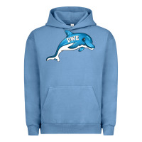 Pigment Pebble Blue dolphin dwe Urban Hoodie - CowhideDigitalArt