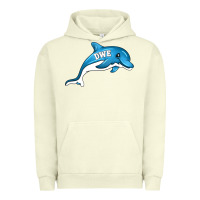 Pigment Pistachio dolphin dwe Urban Hoodie - CowhideDigitalArt