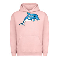 Pigment Salmon dolphin dwe Urban Hoodie - CowhideDigitalArt