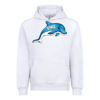 White dolphin dwe Urban Hoodie - CowhideDigitalArt