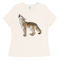 Bone Howling Coyote Ladies Tee - LillyAllenDesigns