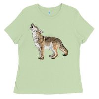 Matcha Howling Coyote Ladies Tee - LillyAllenDesigns