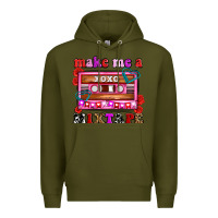 Army Green make me a mixtape olivia Premium Hoodie - OliviaCreatesArt