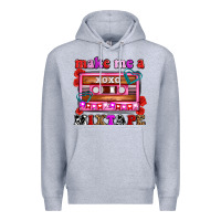 Heather Grey make me a mixtape olivia Premium Hoodie - OliviaCreatesArt
