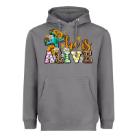 Storm Easter Day He is alive with cross Heavyweight Hoodie - OliviaCreatesArt