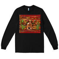 Black western christmas cow tumbler Long Sleeve Tee - Jasminsmagicworld