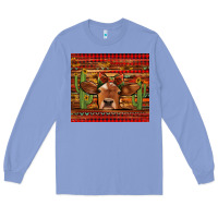 Colony Blue western christmas cow tumbler Long Sleeve Tee - Jasminsmagicworld
