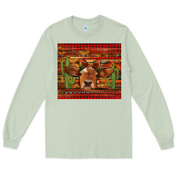 Western Christmas Cow Tumbler Long Sleeve Tee | Teevron