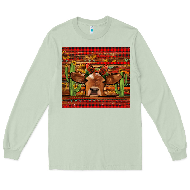 Western Christmas Cow Tumbler Long Sleeve Tee by Jasminsmagicworld | Teevron