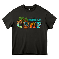 Asphalt born to camp with guitar Heavy Core Tee - AdoDesignShop