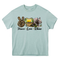 Peace Love Rhino Heavy Core Tee | Teevron