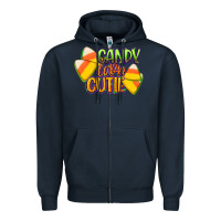 Navy candy corn cutie Zipper Hoodie - CowGirlArtShop
