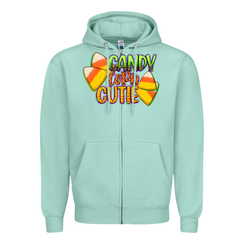 Candy Corn Cutie Zipper Hoodie by CowGirlArtShop | Teevron