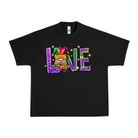 Black Mardi Gras Love With Gnome Urban Heavy Tee - BundleAndBundleShop