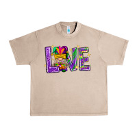 French Oak Mardi Gras Love With Gnome Urban Heavy Tee - BundleAndBundleShop
