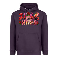 Plum One loved nana Valentine's Day Heavyweight Hoodie - FaDigitalArtStudio