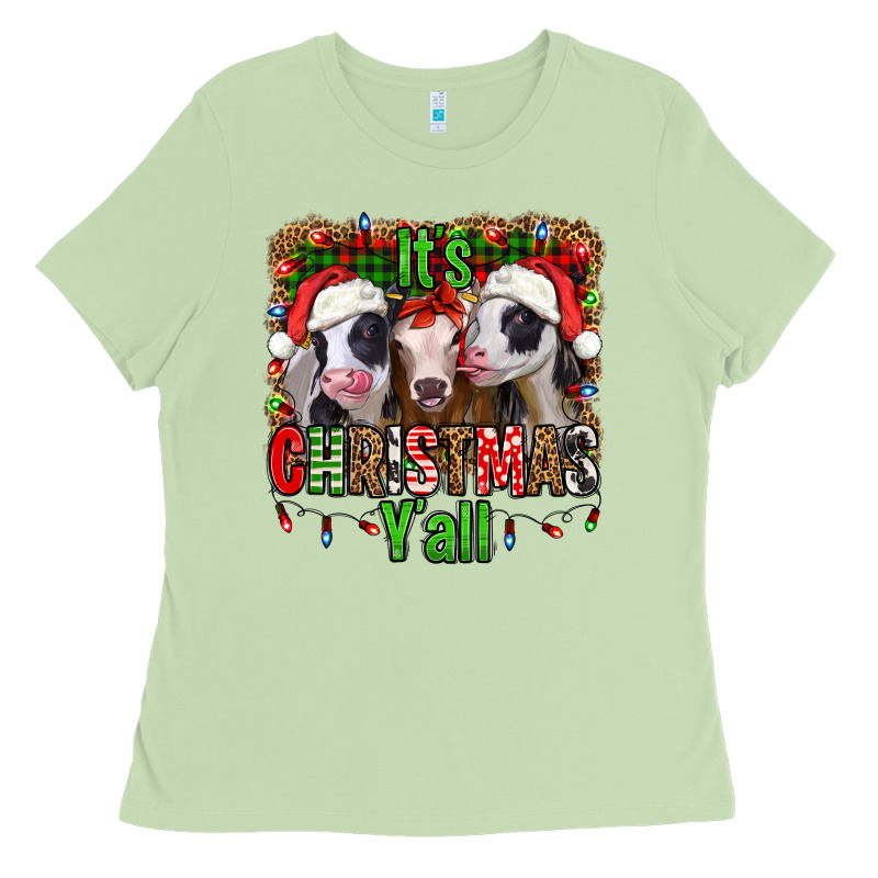 It's Christmas Y'all Heifers Ladies Tee by Jasminsmagicworld | Teevron