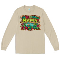 Mushroom mama cita serape background Long Sleeve Tee - BarkalooDesign