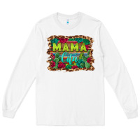 White mama cita serape background Long Sleeve Tee - BarkalooDesign