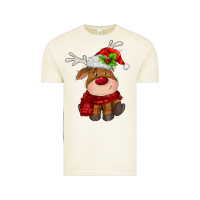 Vintage Arctic christmas baby deer Vintage Tee - MaliasSmallBusiness