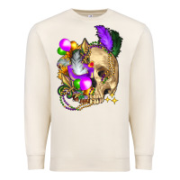 Sandshell mardi gras skull Premium Sweatshirt - FaDigitalArtStudio