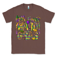 Chestnut Little miss Mardi Gras Classic Tee - BundleAndBundleShop