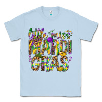 Dusty Blue Little miss Mardi Gras Classic Tee - BundleAndBundleShop
