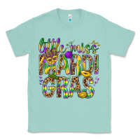 Seafoam Little miss Mardi Gras Classic Tee - BundleAndBundleShop
