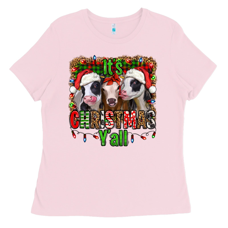 It's Christmas Y'all Heifers Ladies Tee by Jasminsmagicworld | Teevron