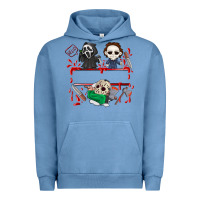 Pigment Pebble Blue halloween Urban Hoodie - CowhideDigitalArt