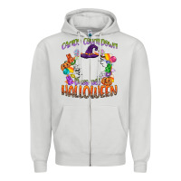 Dove Grey candy countdown days till halloween Zipper Hoodie - CowGirlArtShop