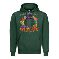 Sports Green candy countdown days till halloween Zipper Hoodie - CowGirlArtShop