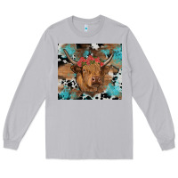 Moon Dust western roses cow Long Sleeve Tee - RanaPortraitStore