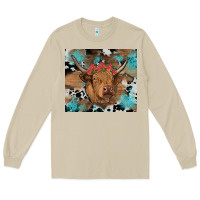 Mushroom western roses cow Long Sleeve Tee - RanaPortraitStore
