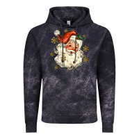 Cloud Black Christmas Santa Vintage Hoodie - MaliasSmallBusiness