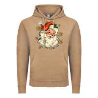 Vintage Coffee Christmas Santa Vintage Hoodie - MaliasSmallBusiness