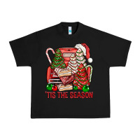 Black Tis The Season Christmas Cakes Truck Urban Heavy Tee - BundleAndBundleShop