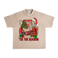French Oak Tis The Season Christmas Cakes Truck Urban Heavy Tee - BundleAndBundleShop