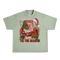 Oil Green Tis The Season Christmas Cakes Truck Urban Heavy Tee - BundleAndBundleShop